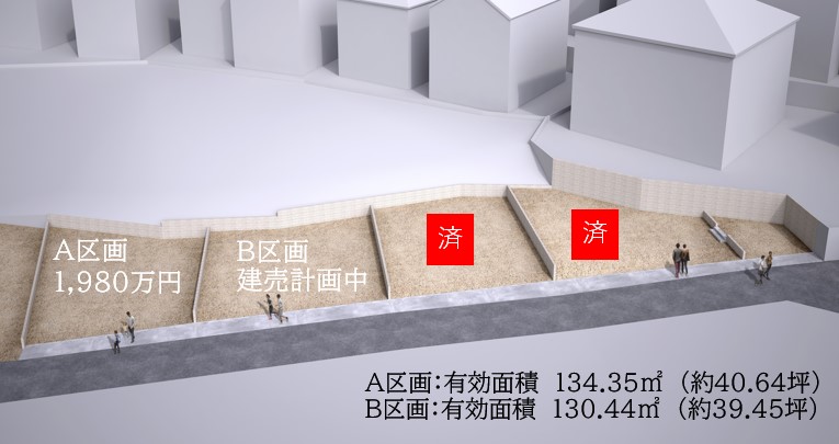 千葉市中央区葛城2丁目　建築条件付き売地　A区画 アイチャッチ