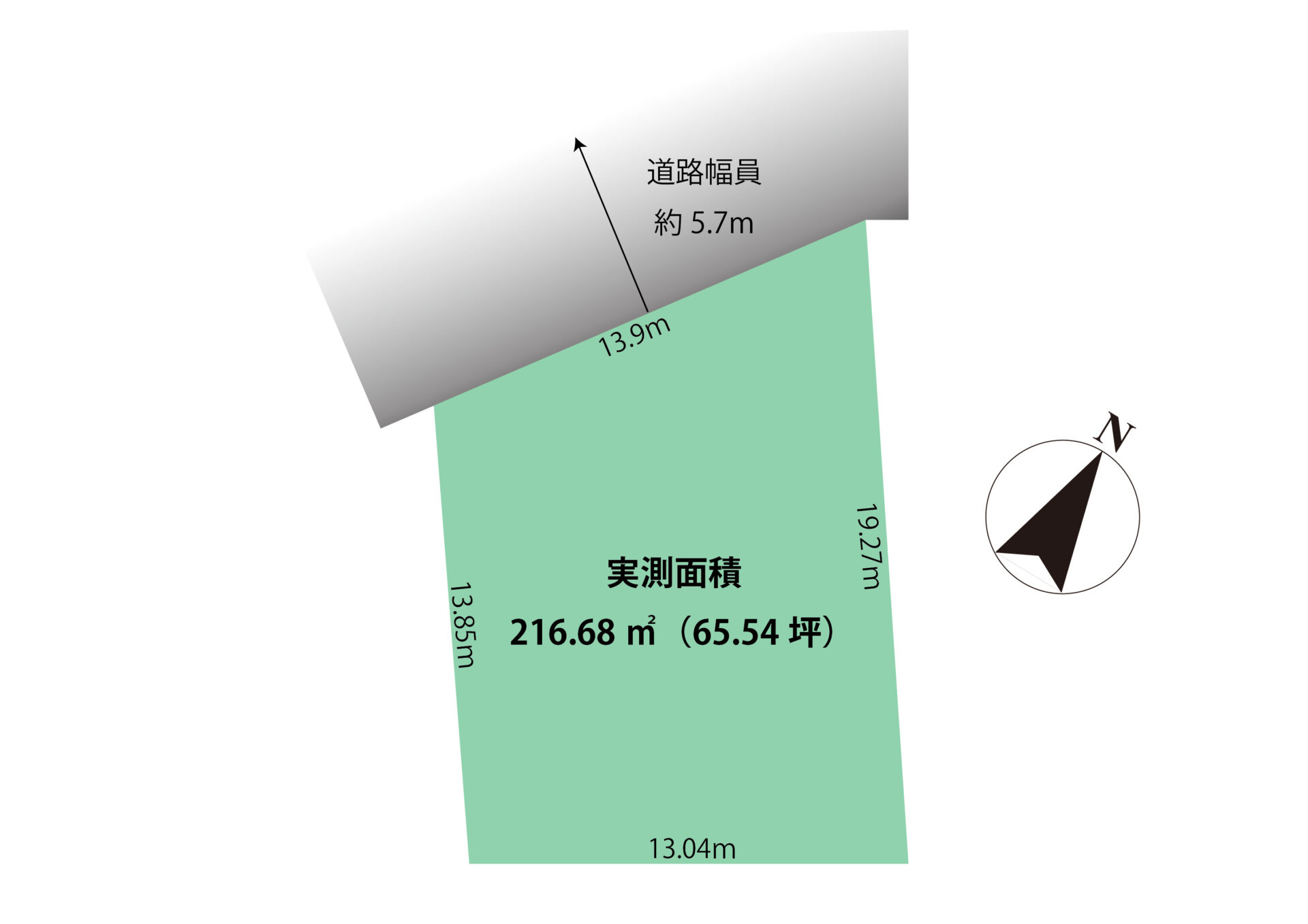 千葉市稲毛区 緑町　建築条件無し売地 アイチャッチ