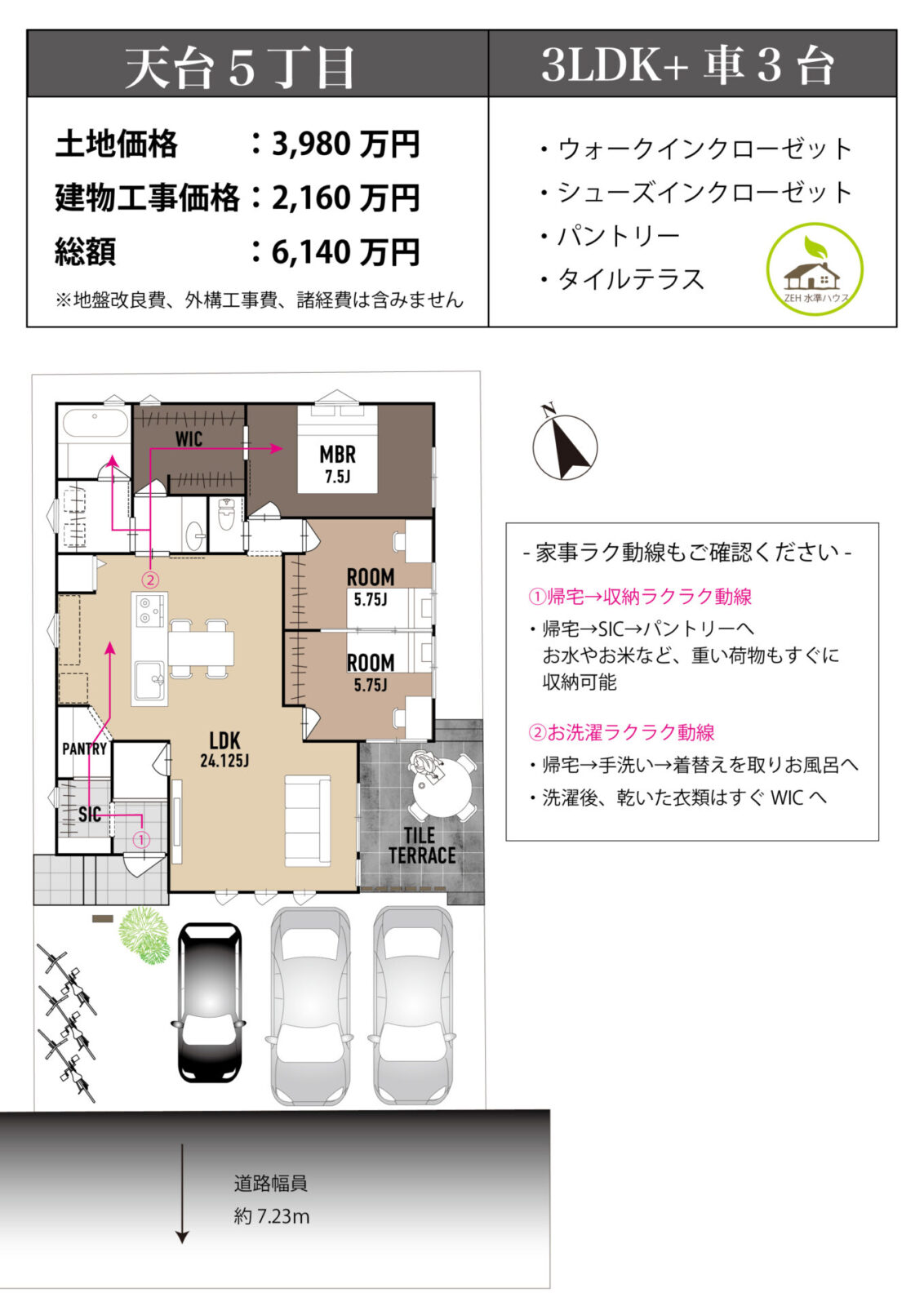 千葉市_稲毛区_天台５丁目_建築条件無し売地 スライダー