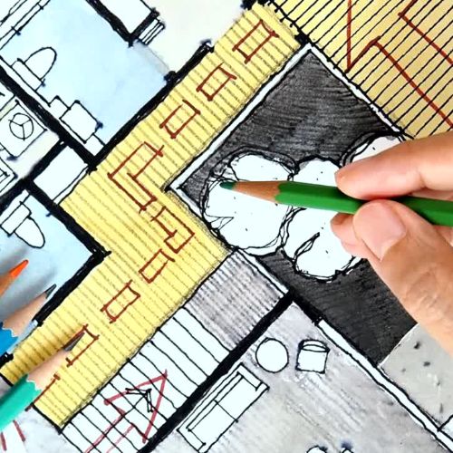 -お仕事風景-「間取り図の作成（トレース）」 アイチャッチ