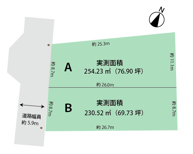 ★7/13　1,000万円価格ダウン！！千葉駅徒歩5分！！登戸5丁目②　建築条件なし売地 スライダー