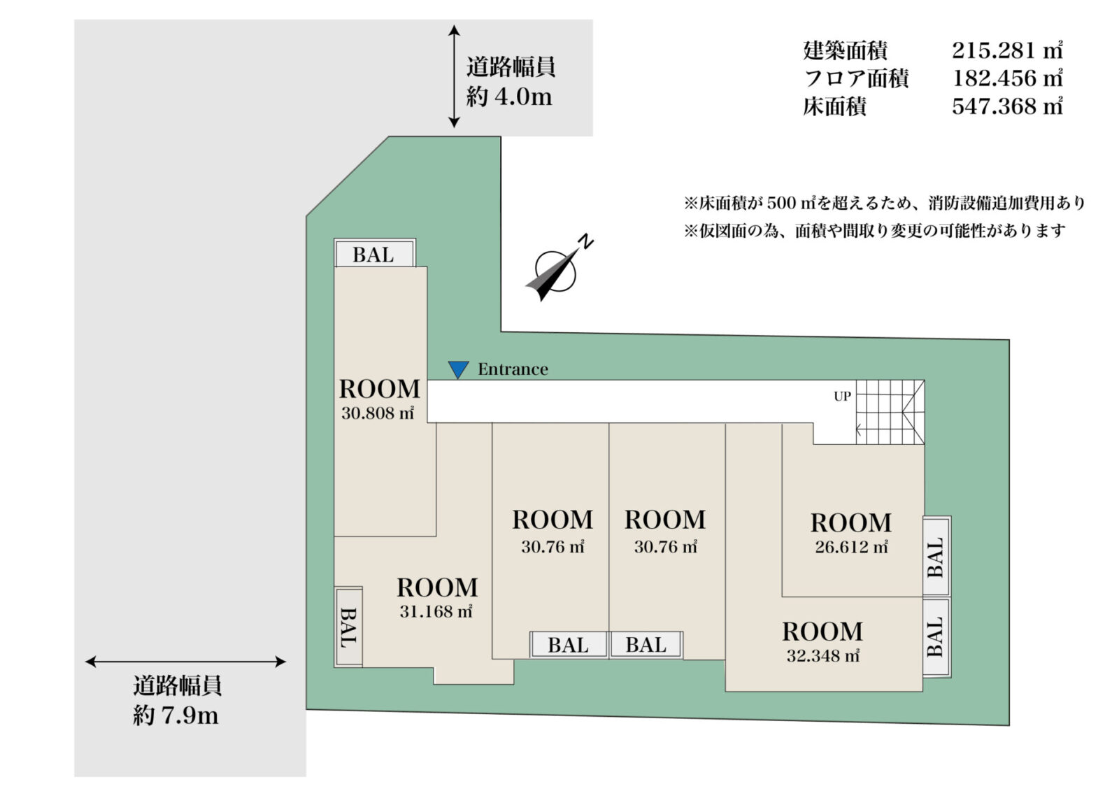 【千葉駅徒歩5分　事業用地に最適】新千葉3丁目　建築条件なし売地 スライダー