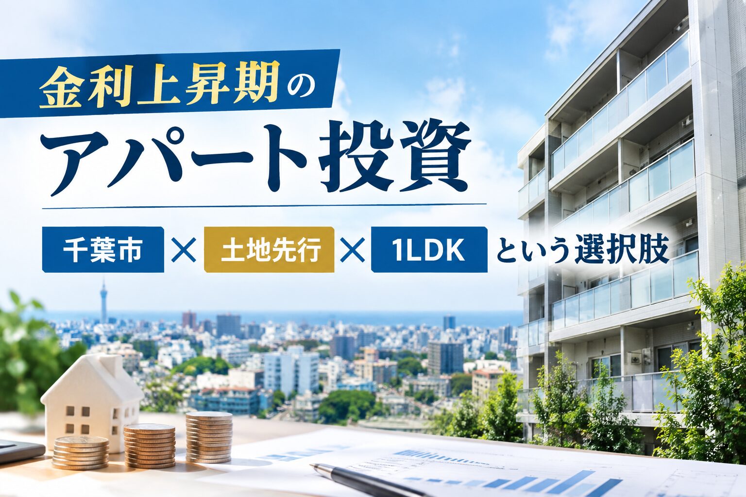金利上昇期のアパート投資:千葉市×土地先行×1LDKという選択肢 アイチャッチ 金利上昇期のアパート投資:千葉市×土地先行×1LDKという選択肢 アイチャッチ